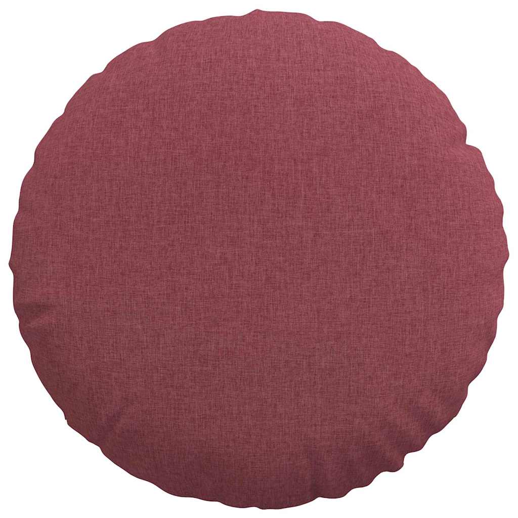 Jastučići za sjedenje 2 pcs Vinska crvena Ø50 x 19 cm tkanina