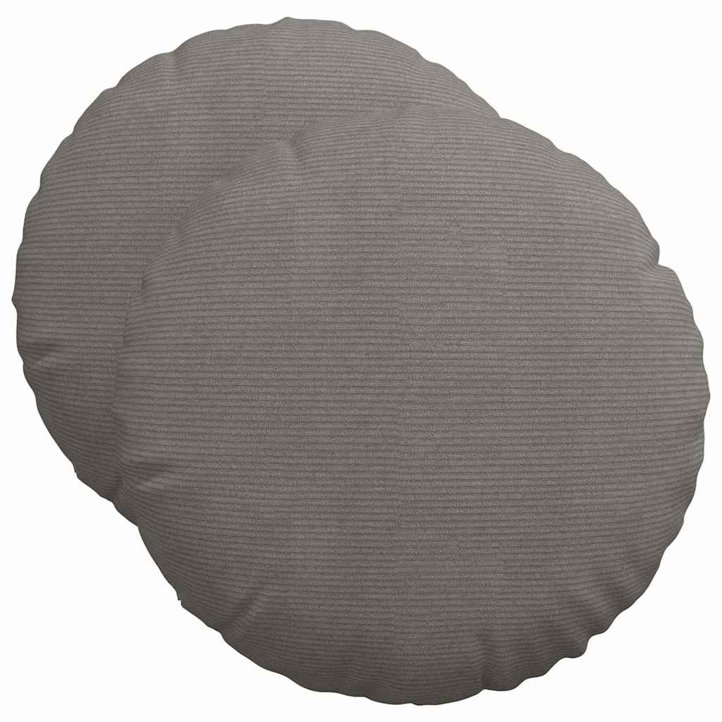 Jastučići za sjedenje 2 pcs Svijetlo siva Ø50 x 19 cm