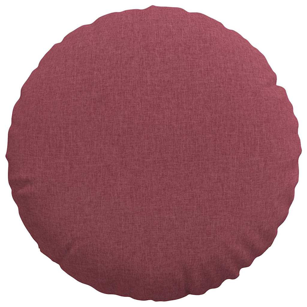 Jastučići za sjedenje 2 pcs Vinska crvena Ø60 x 21 cm tkanina