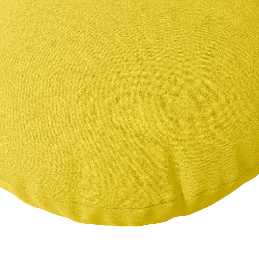 Jastučići za sjedenje 2 pcs Svijetlo žuta Ø60 x 21 cm tkanina