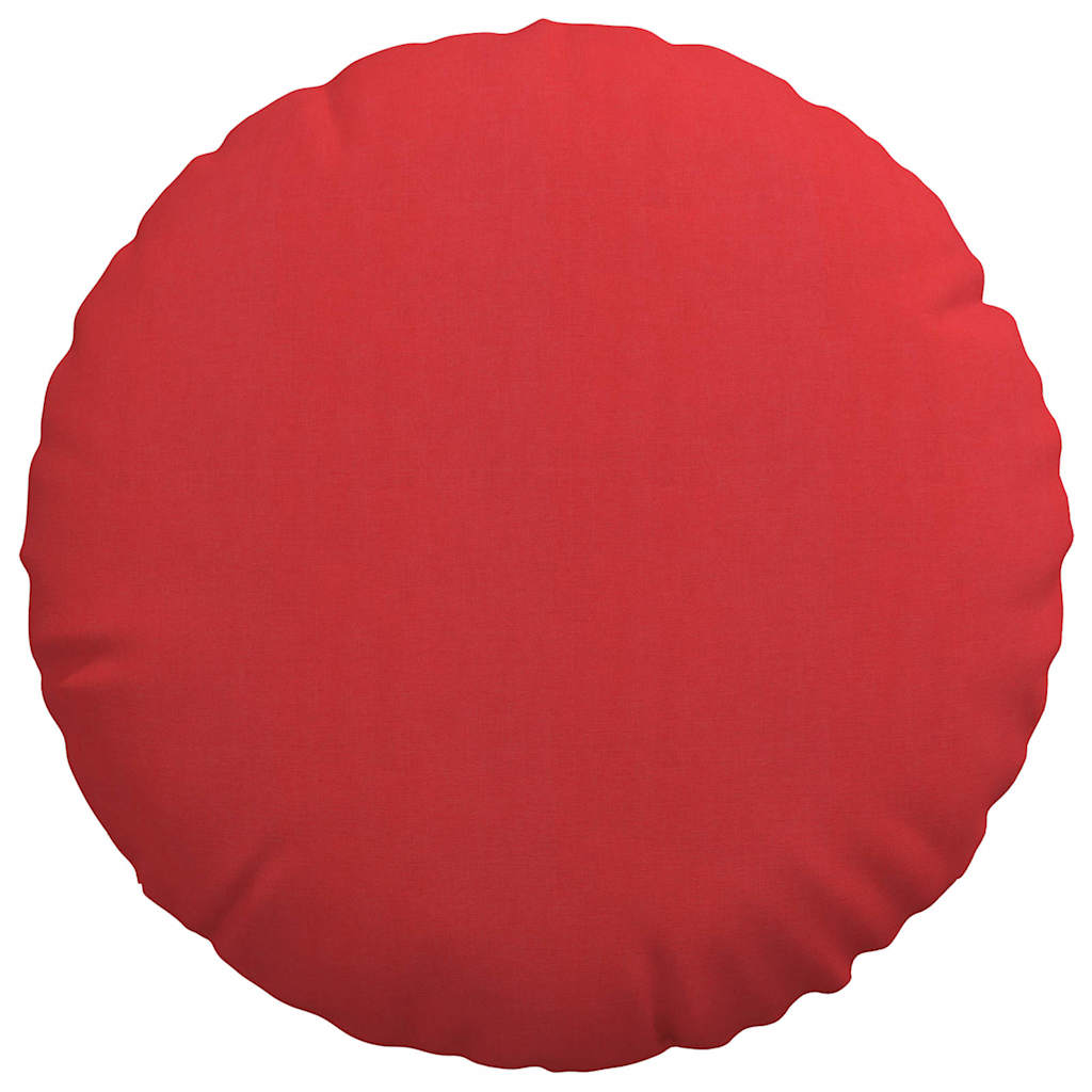 Jastučići za sjedenje 2 pcs Crvena Ø60 x 21 cm tkanina