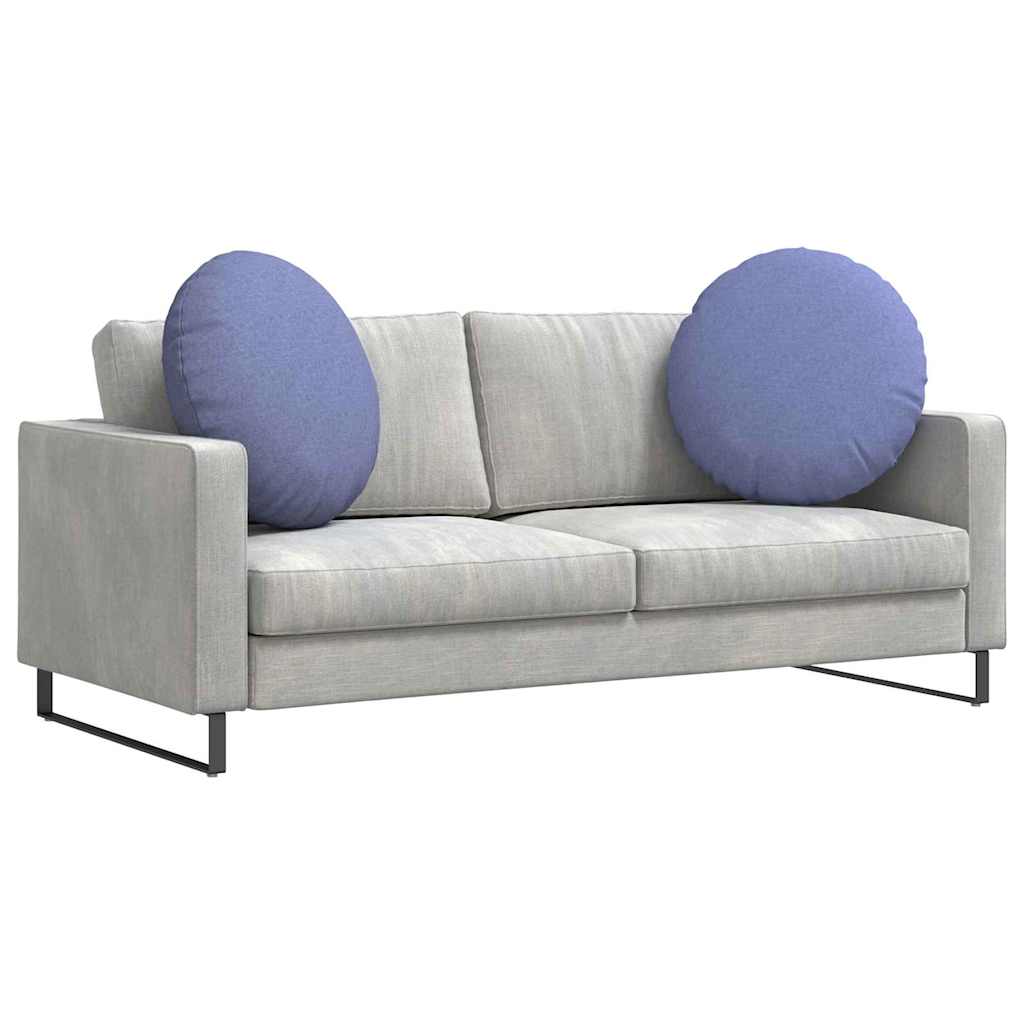 Jastučići za sjedenje 2 pcs Traper plava Ø60 x 21 cm tkanina