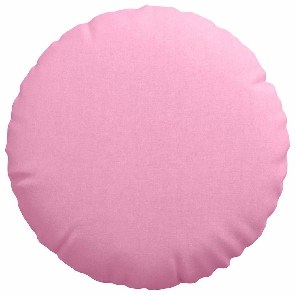 Jastučići za sjedenje 2 pcs Ružičasta Ø60 x 21 cm tkanina