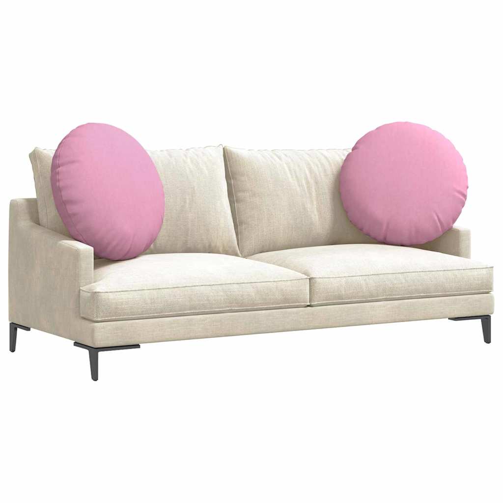 Jastučići za sjedenje 2 pcs Ružičasta Ø60 x 21 cm tkanina