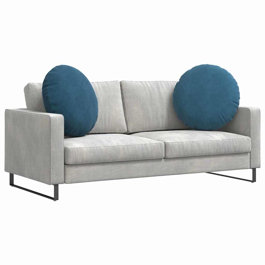 Jastučići za sjedenje 2 pcs Plava Ø60 x 21 cm Baršun