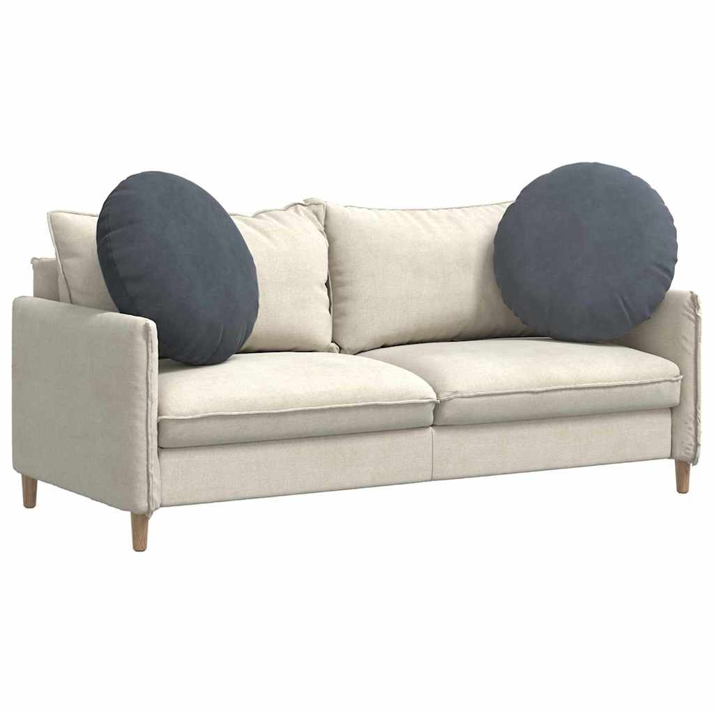 Jastučići za sjedenje 2 pcs Tamno siva Ø60 x 21 cm Baršun