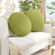Jastučići za sjedenje 2 pcs Svijetlo zelena Ø80 x 29 cm tkanina