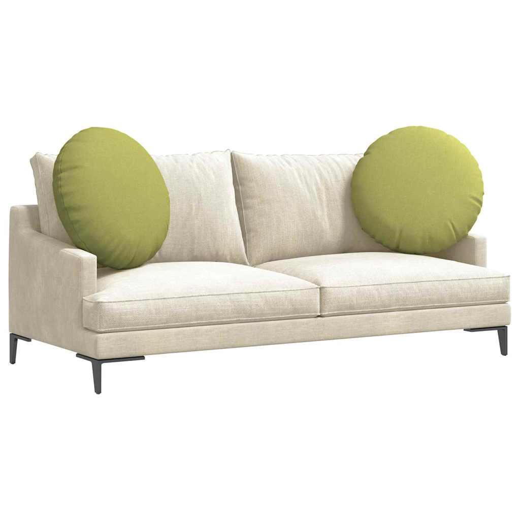 Jastučići za sjedenje 2 pcs Svijetlo zelena Ø80 x 29 cm tkanina