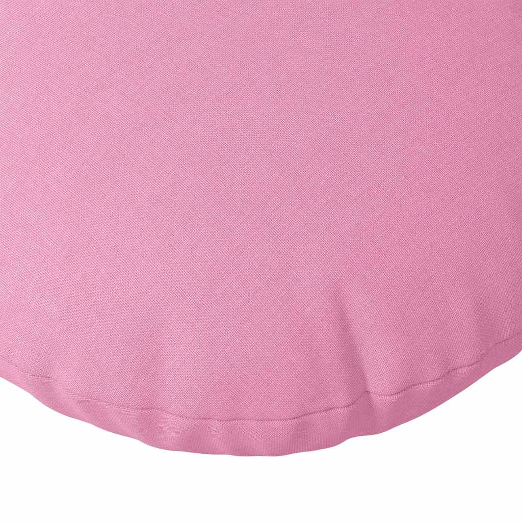 Jastučići za sjedenje 2 pcs Ružičasta Ø80 x 29 cm tkanina
