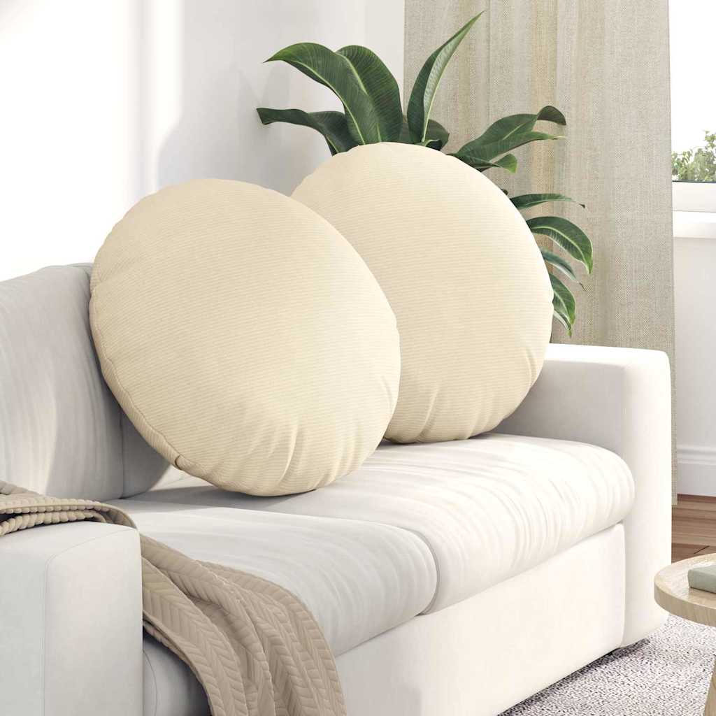 Jastučići za sjedenje 2 pcs Krema Ø 80 cm Kordura tekstil