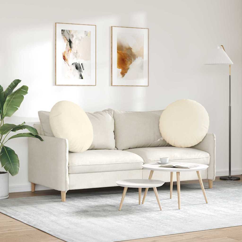 Jastučići za sjedenje 2 pcs Krema Ø 80 cm Kordura tekstil