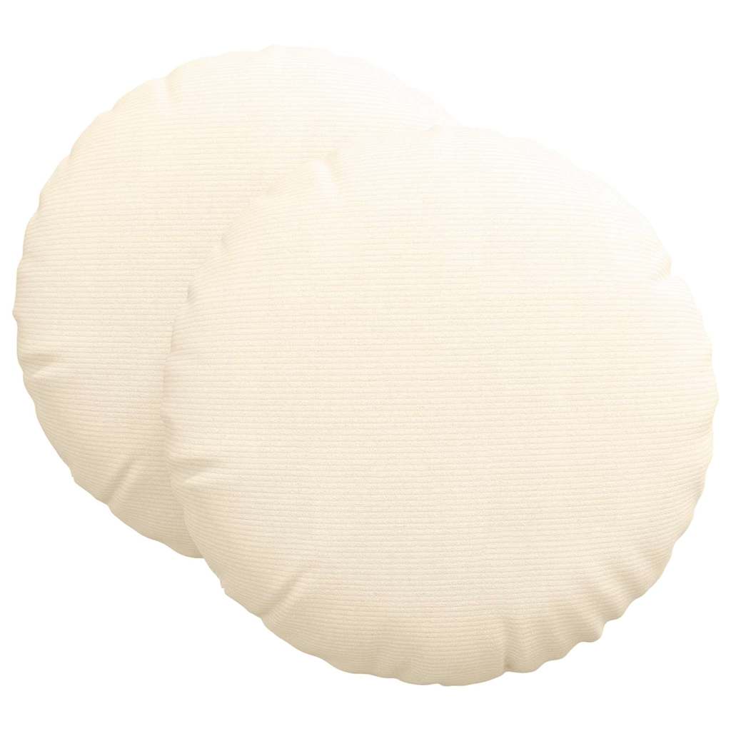 Jastučići za sjedenje 2 pcs Krema Ø 80 cm Kordura tekstil