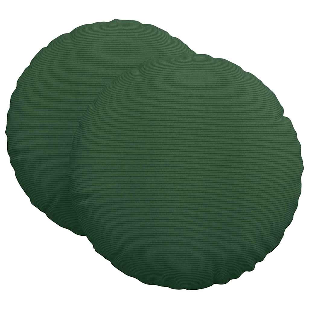 Jastučići za sjedenje 2 pcs Tamnozelena Ø 80 cm Kordura tekstil