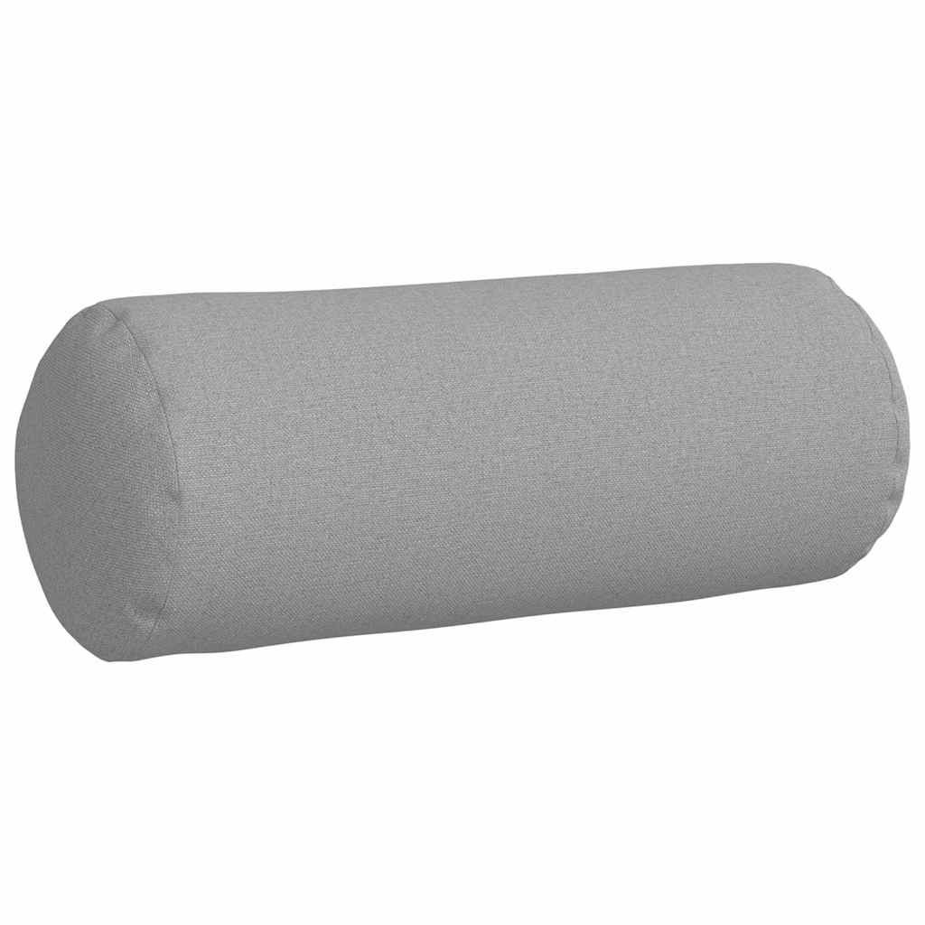 Valjkasti jastučići 2 pcs Oblačnosiva Ø 15 x 40 cm tkanina