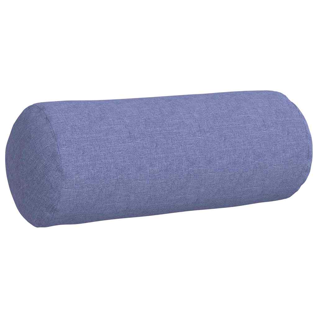 Valjkasti jastučići 2 pcs Traper plava Ø 15 x 40 cm tkanina