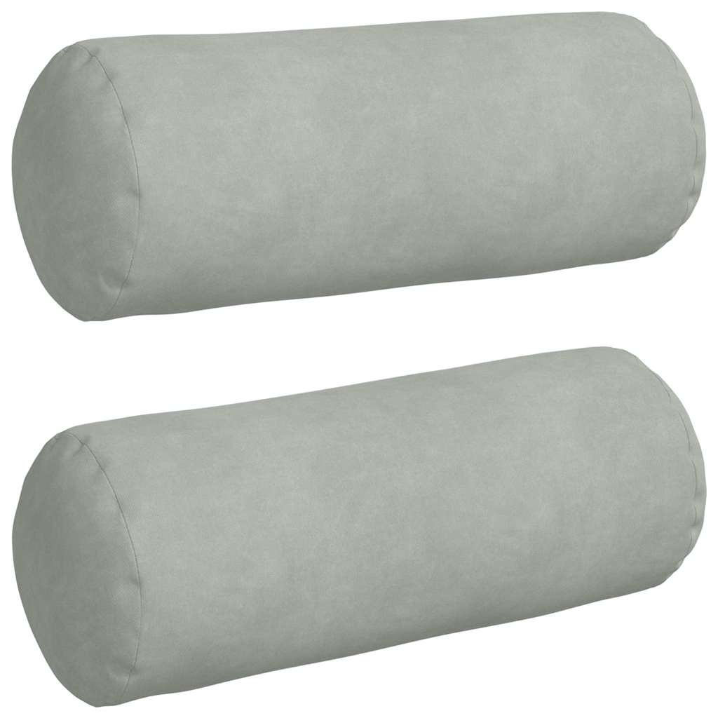 Valjkasti jastučići 2 pcs Svijetlo siva Ø 15 x 40 cm