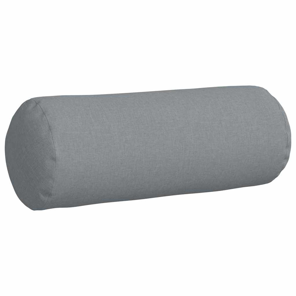 Valjkasti jastučići 2 pcs Svijetlo siva Ø 25 x 70 cm tkanina