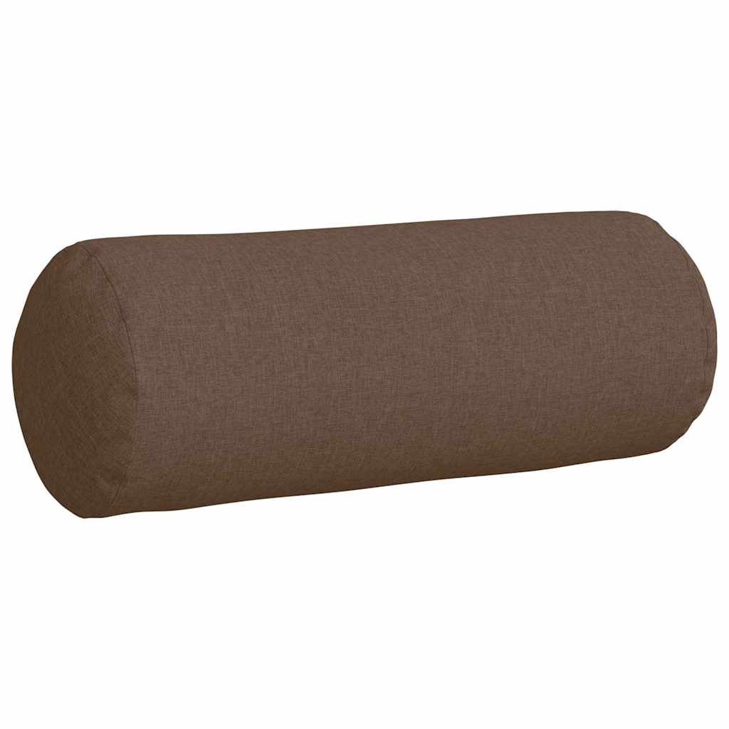 Valjkasti jastučići 2 pcs Smeđa Ø 25 x 70 cm tkanina