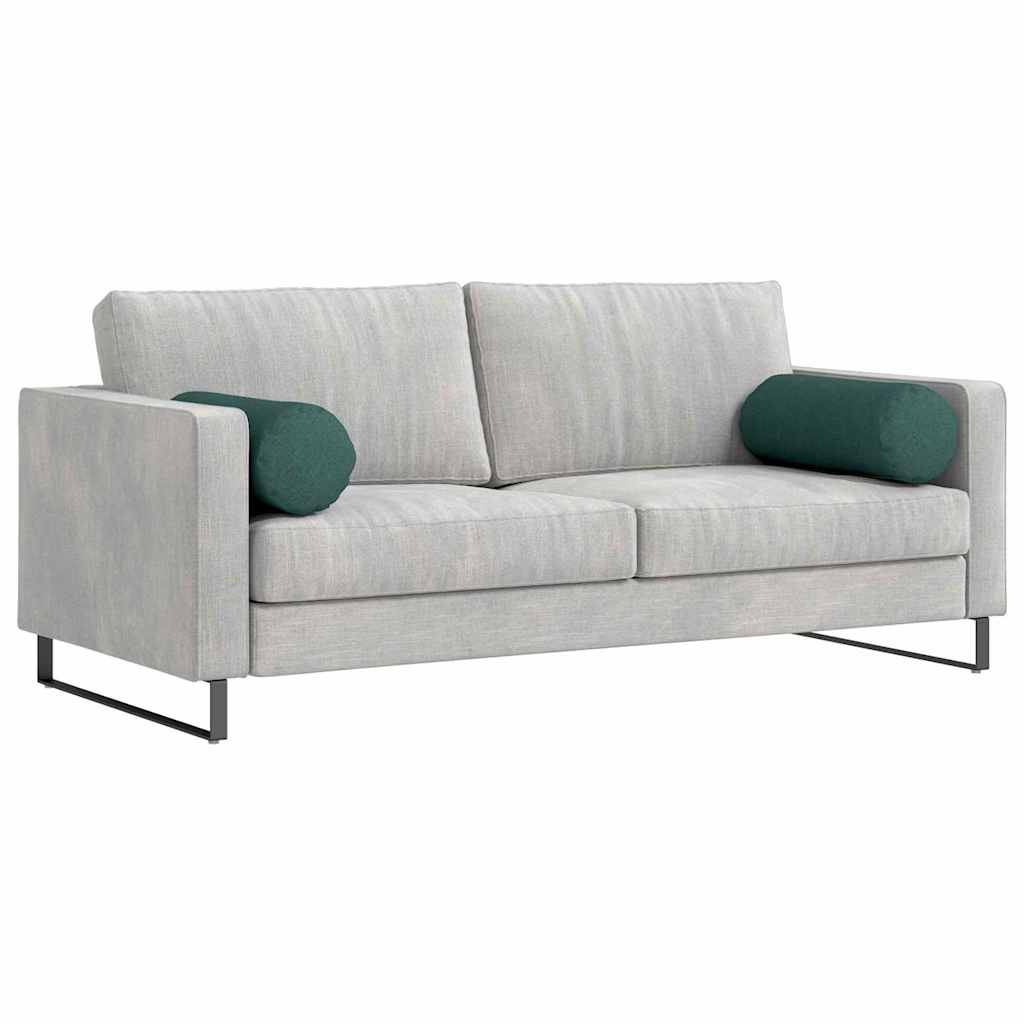 Valjkasti jastučići 2 pcs Tamnozelena Ø 25 x 70 cm tkanina
