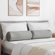 Valjkasti jastučići 2 pcs Oblačnosiva Ø 25 x 70 cm tkanina