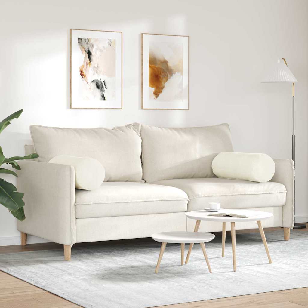 Valjkasti jastučići 2 pcs Krema Ø 25 x 70 cm Kordura tekstil