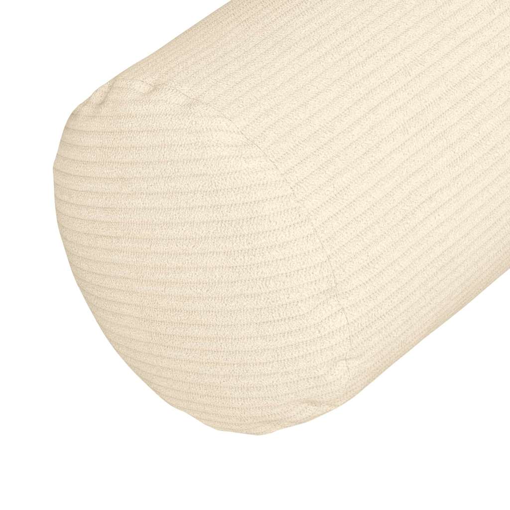 Valjkasti jastučići 2 pcs Krema Ø 25 x 70 cm Kordura tekstil