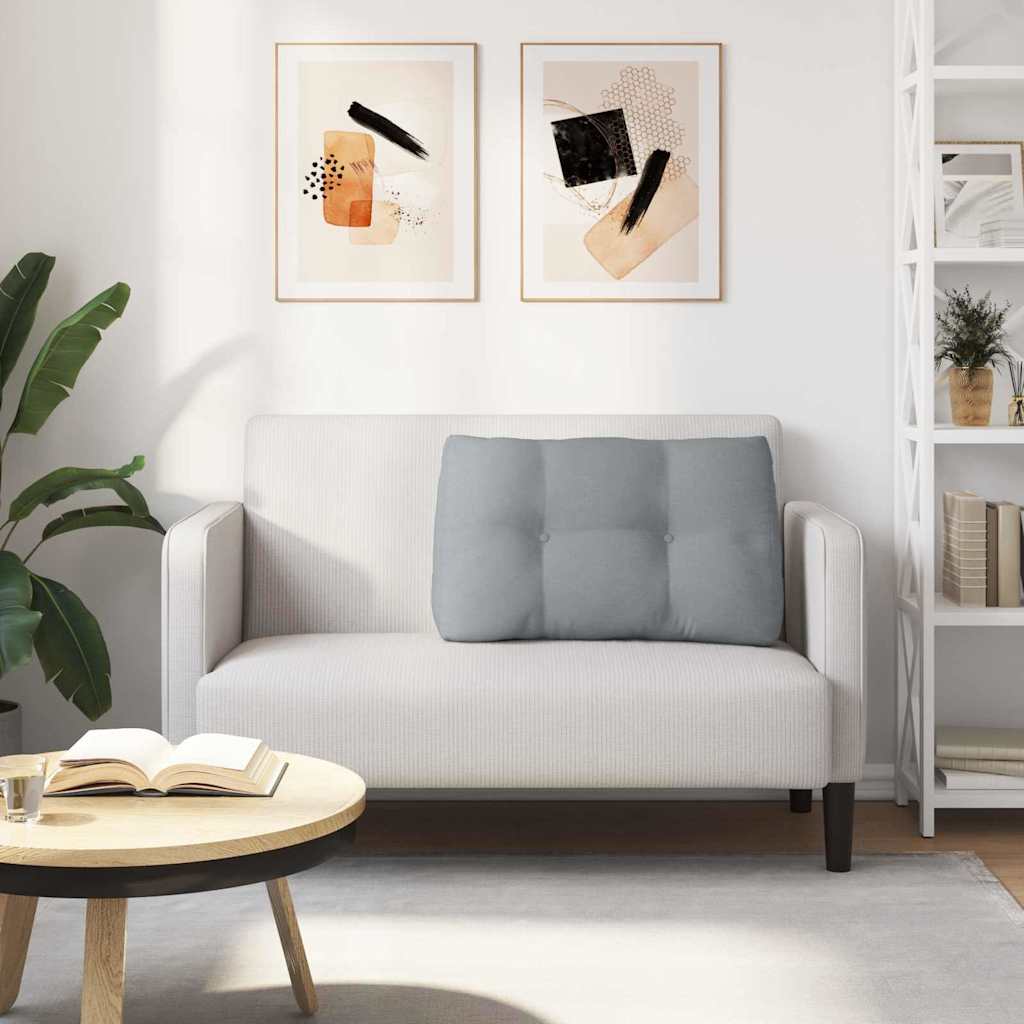Jastuk za leđa Svijetlo siva 80 x 24 x 50 cm tkanina
