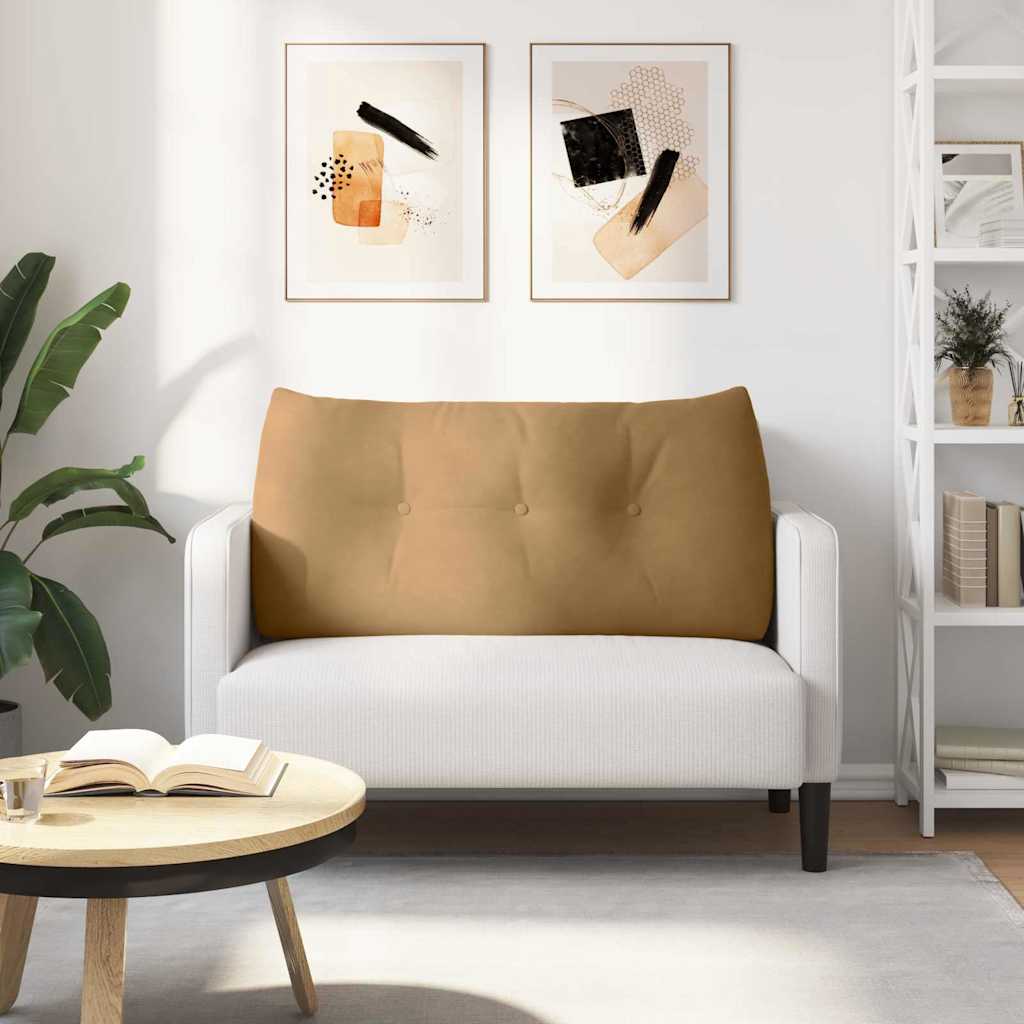 Jastuk za leđa Smeđa 100 x 24 x 50 cm Baršun