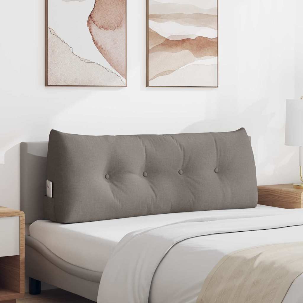 Jastuk za leđa Sivo-smeđa 120 x 24 x 50 cm tkanina