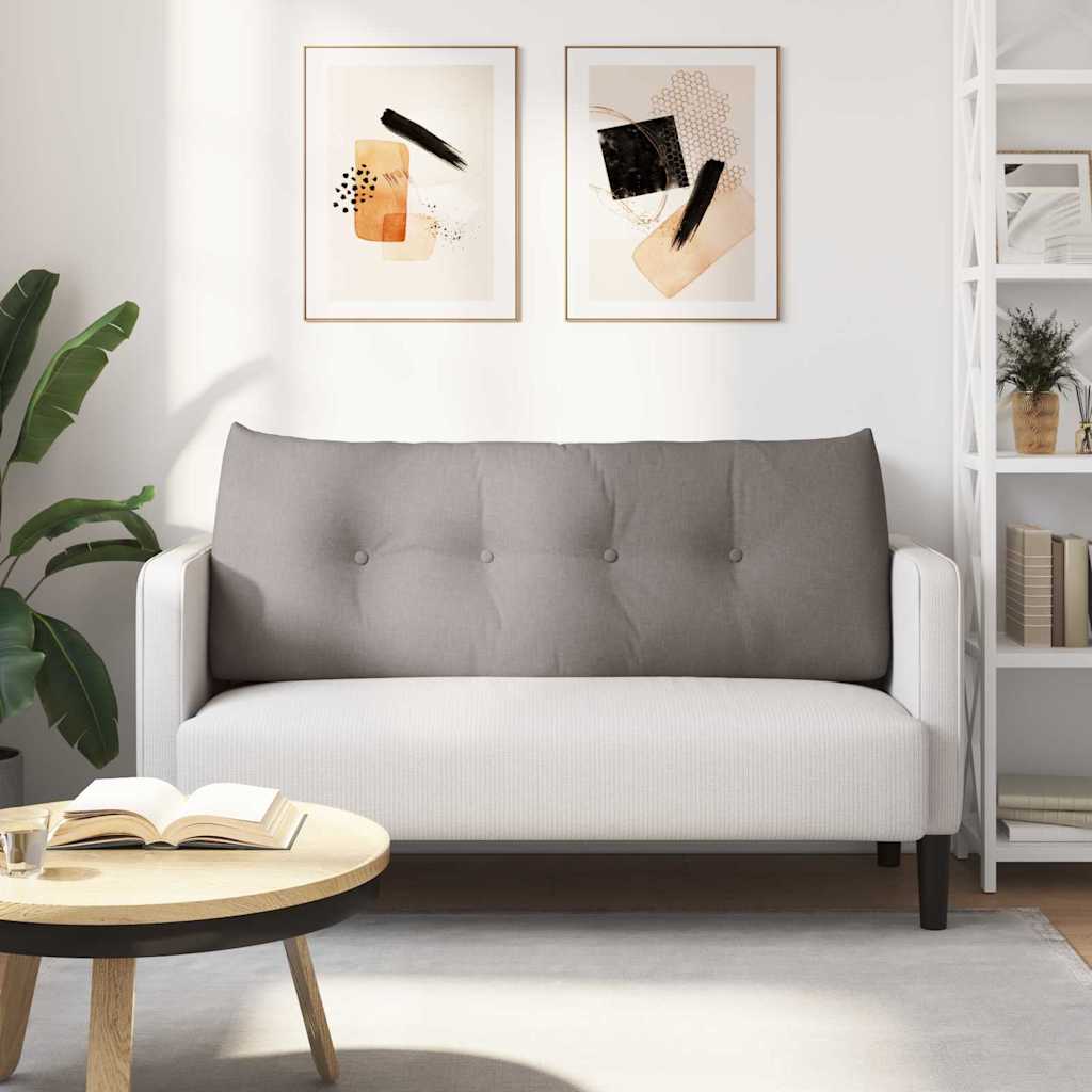 Jastuk za leđa Sivo-smeđa 120 x 24 x 50 cm tkanina