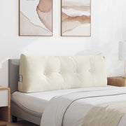 Jastuk za leđa Krema 120 x 24 x 50 cm Baršun