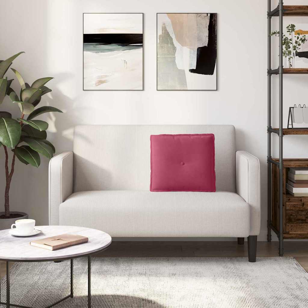 Jastuk za leđa Vinska crvena 50 x 45 cm Kordura tekstil