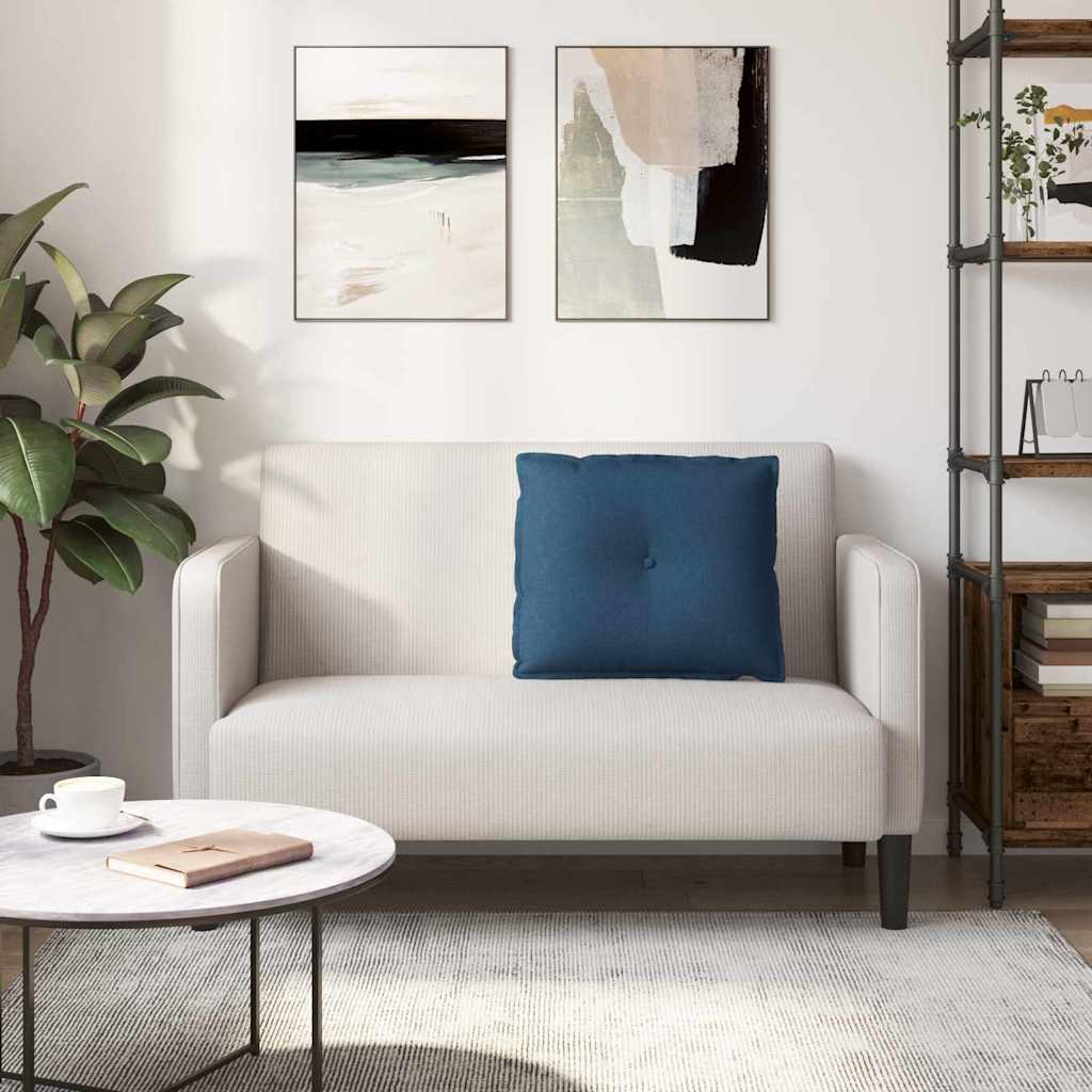 Jastuk za leđa Plava 60 x 19 x 50 cm tkanina