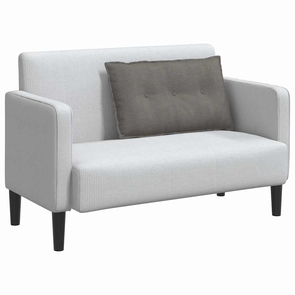 Jastuk za leđa Svijetlo siva 80 x 50 cm Kordura tekstil