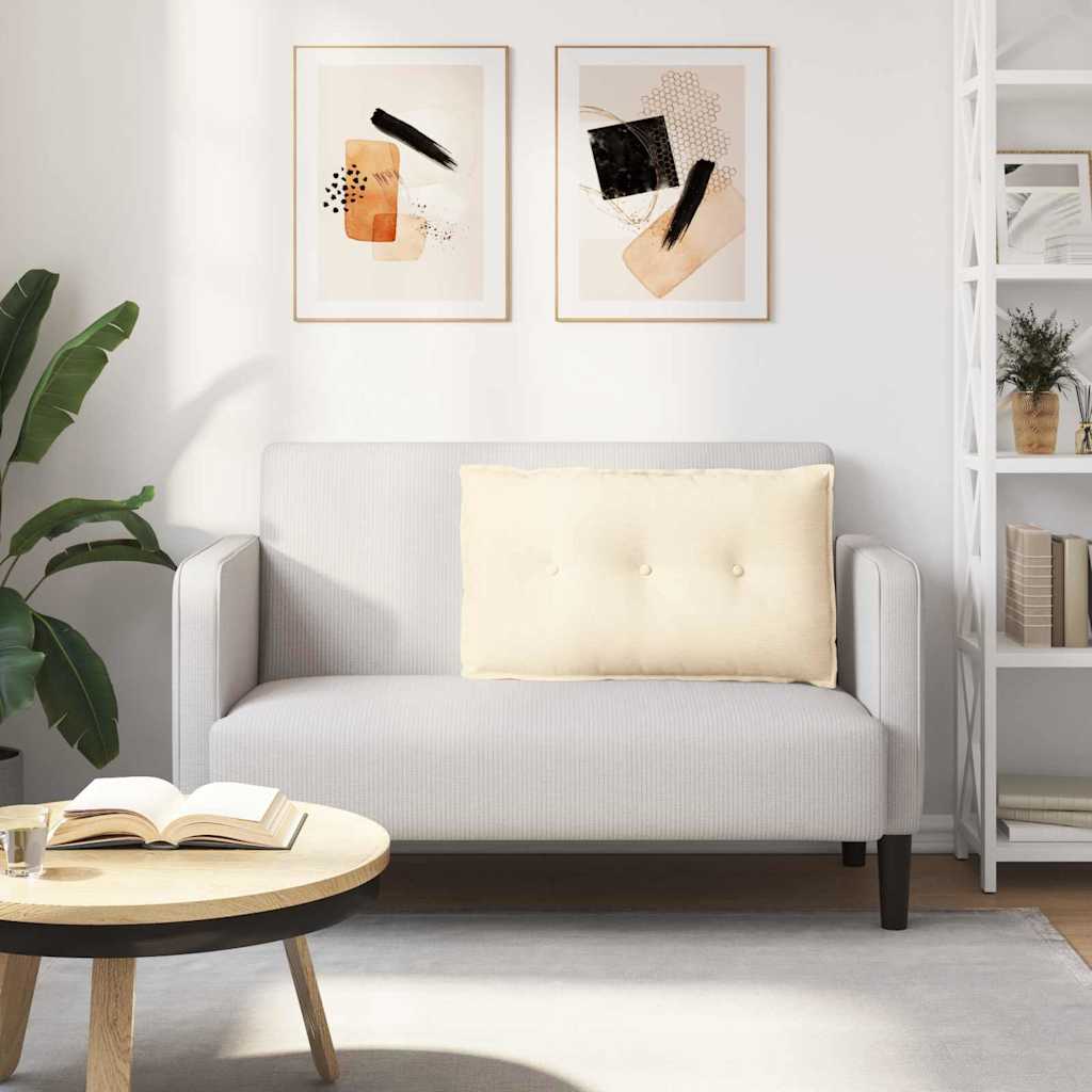 Jastuk za leđa Krema 80 x 50 cm Kordura tekstil