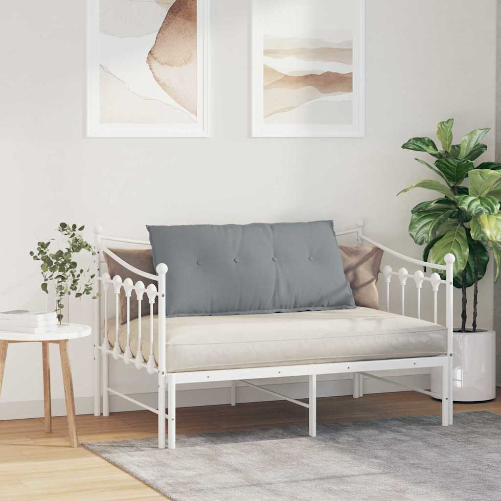 Jastuk za leđa Svijetlo siva 100 x 19 x 50 cm tkanina