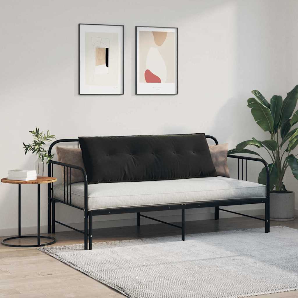 Jastuk za leđa Crna 140 x 50 cm Kordura tekstil