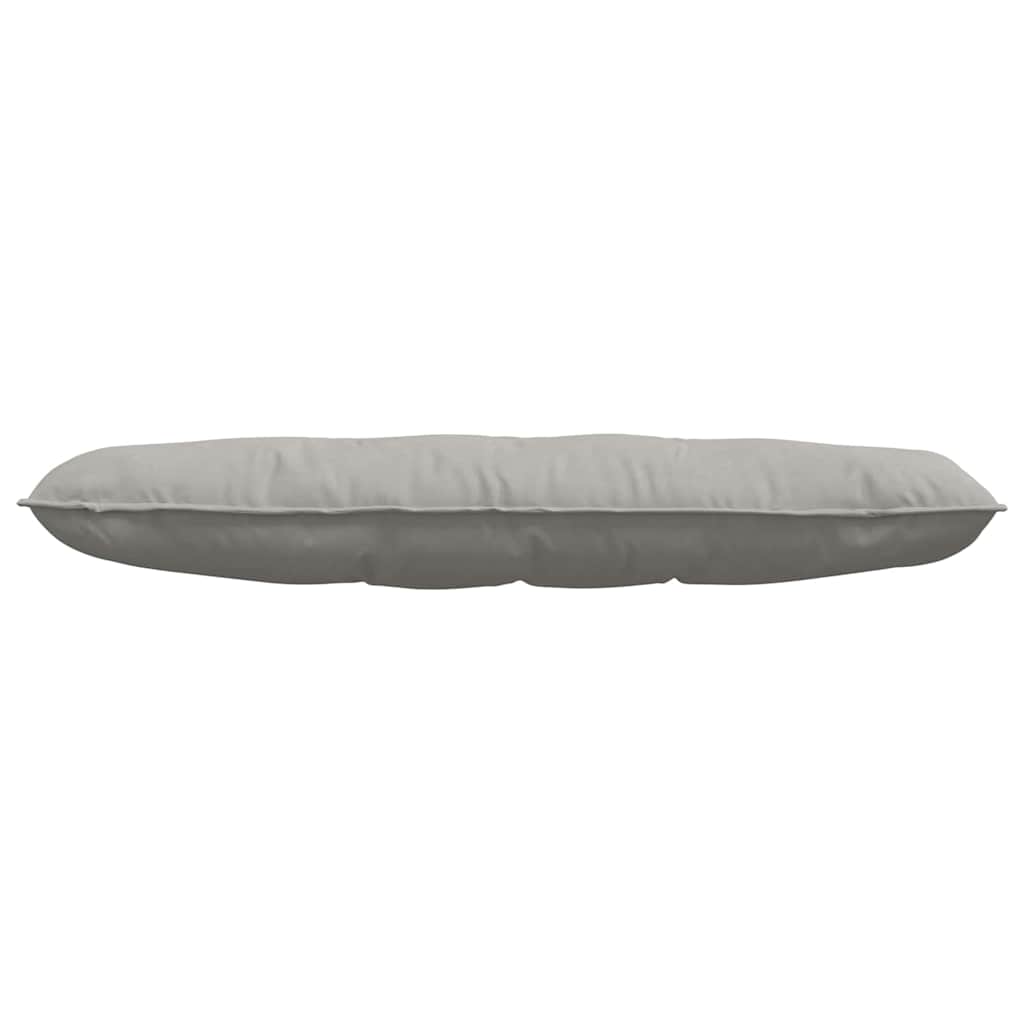 Jastuk za leđa Svijetlo siva 140 x 50 cm Mikrofiber tkanina