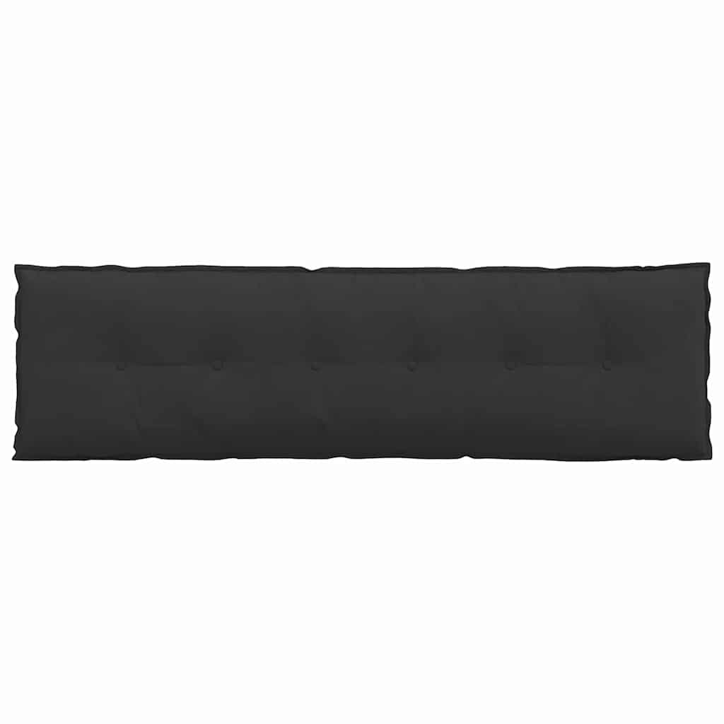 Jastuk za leđa Crna 180 x 50 cm Mikrofiber tkanina