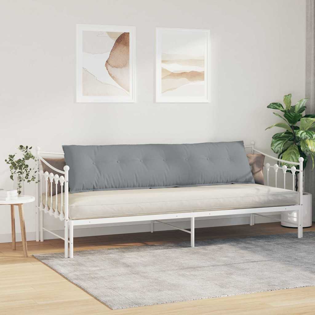 Jastuk za leđa Svijetlo siva 200 x 19 x 50 cm tkanina