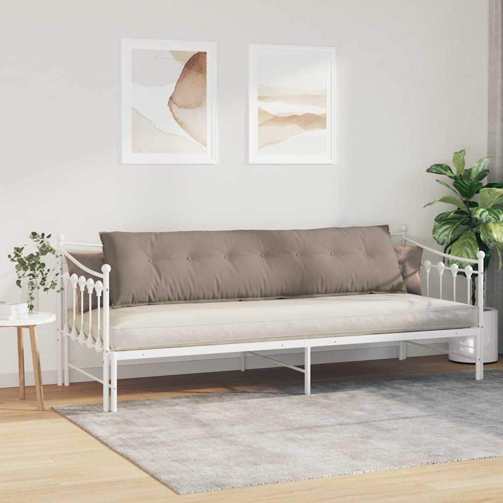 Jastuk za leđa Sivo-smeđa 200 x 50 cm Mikrofiber tkanina