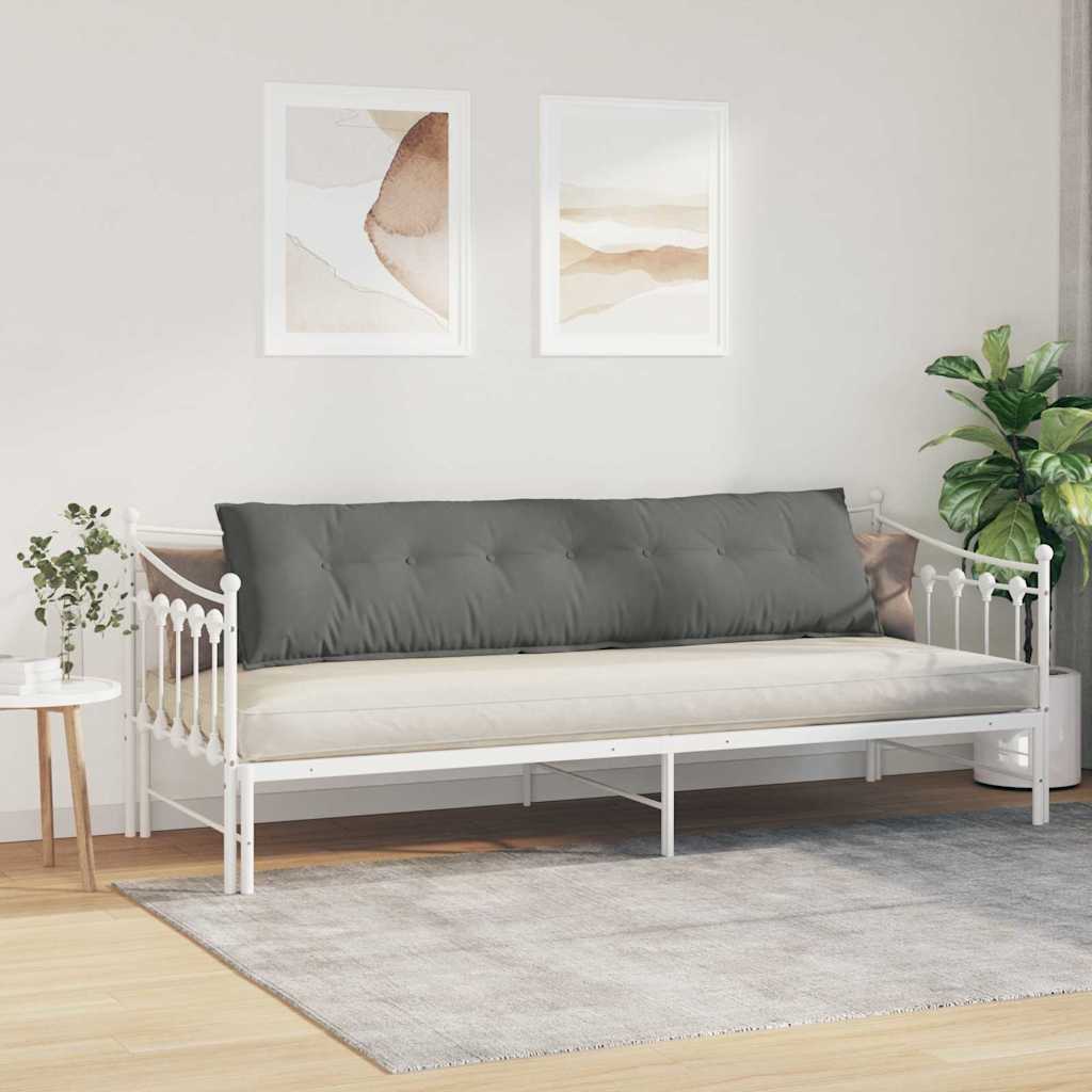 Jastuk za leđa Tamno siva 200 x 50 cm Mikrofiber tkanina