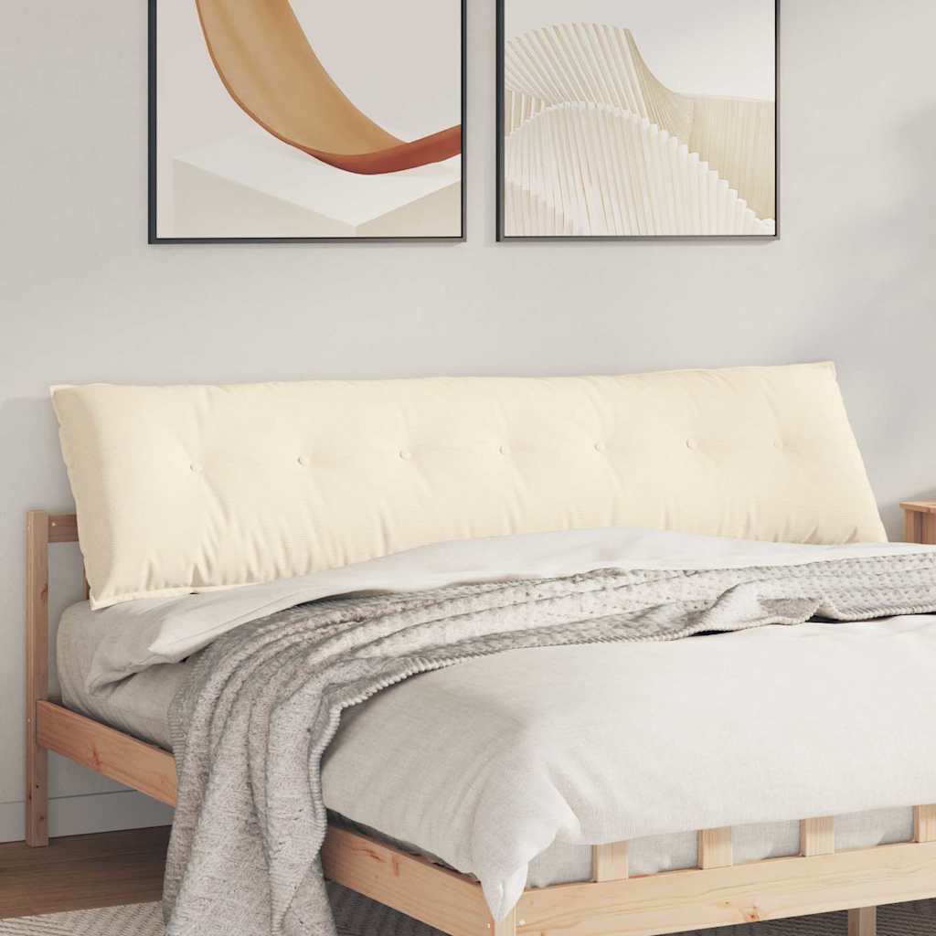 Jastuk za leđa Krema 200 x 50 cm Kordura tekstil