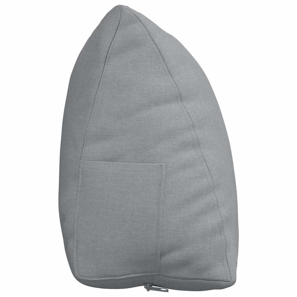 Jastuk za leđa Svijetlo siva 60 x 20 x 50 cm tkanina