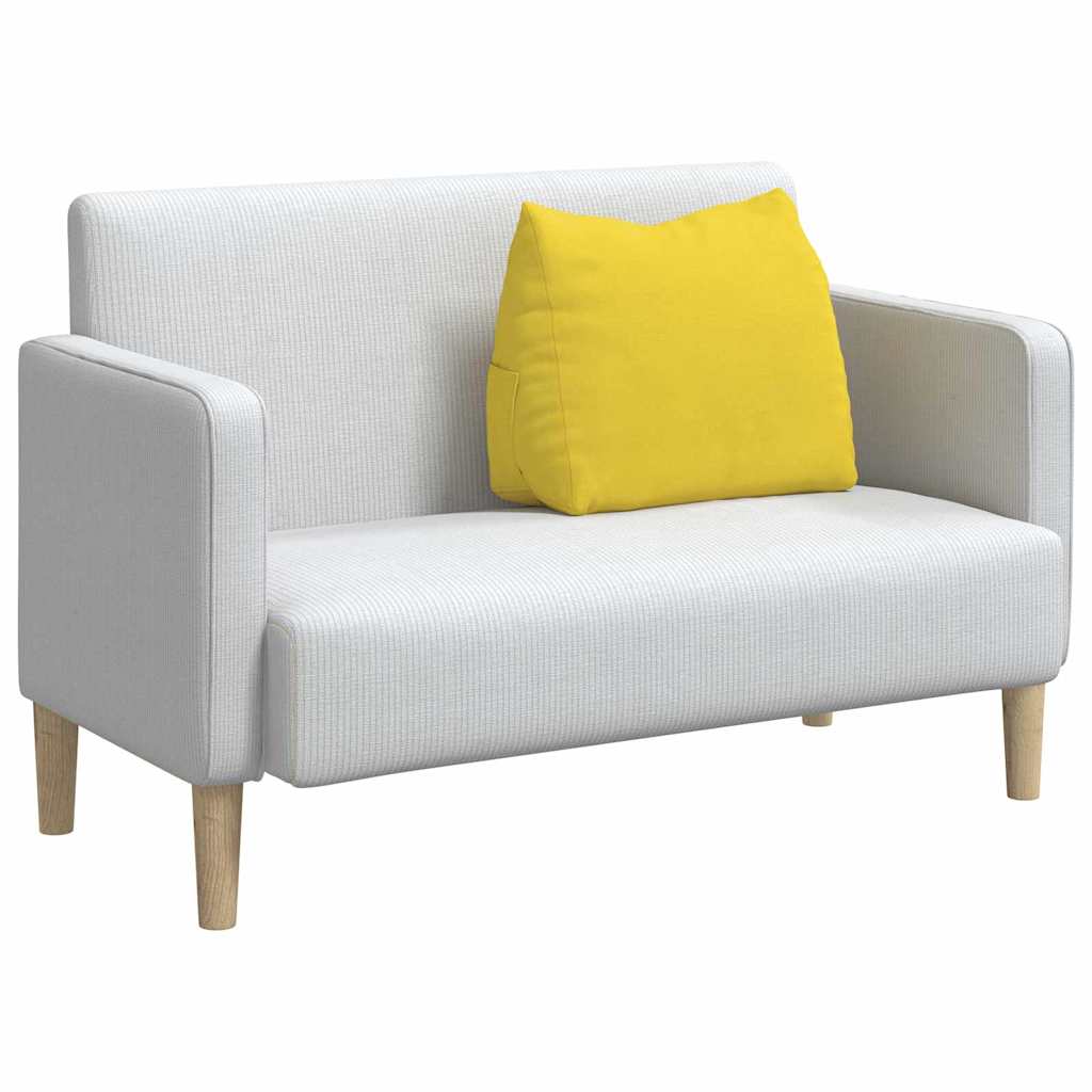 Jastuk za leđa Svijetlo žuta 60 x 20 x 50 cm tkanina