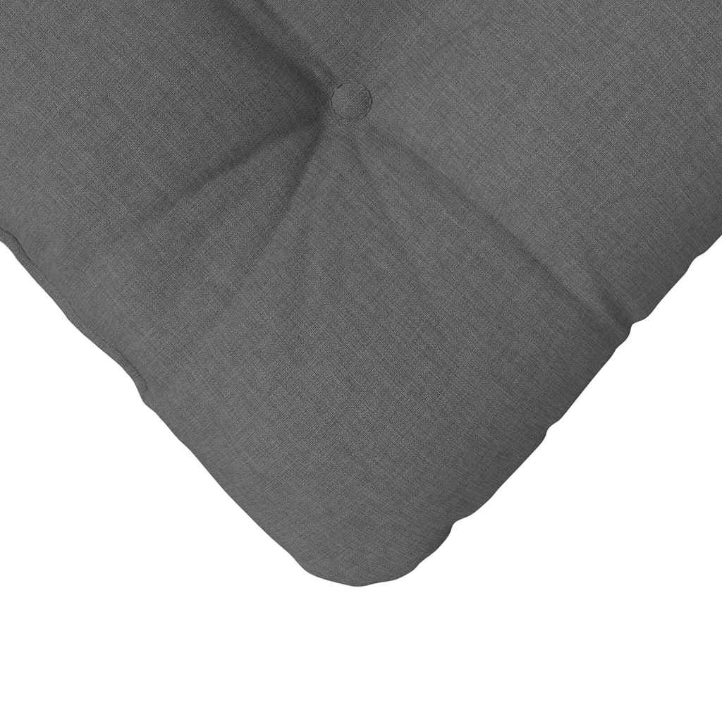 Jastučići za sjedenje 4 pcs Tamno siva 40 x 40 x 12 cm tkanina