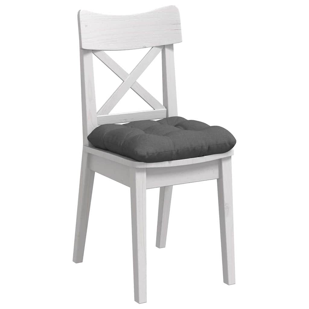Jastučići za sjedenje 4 pcs Tamno siva 40 x 40 x 12 cm tkanina