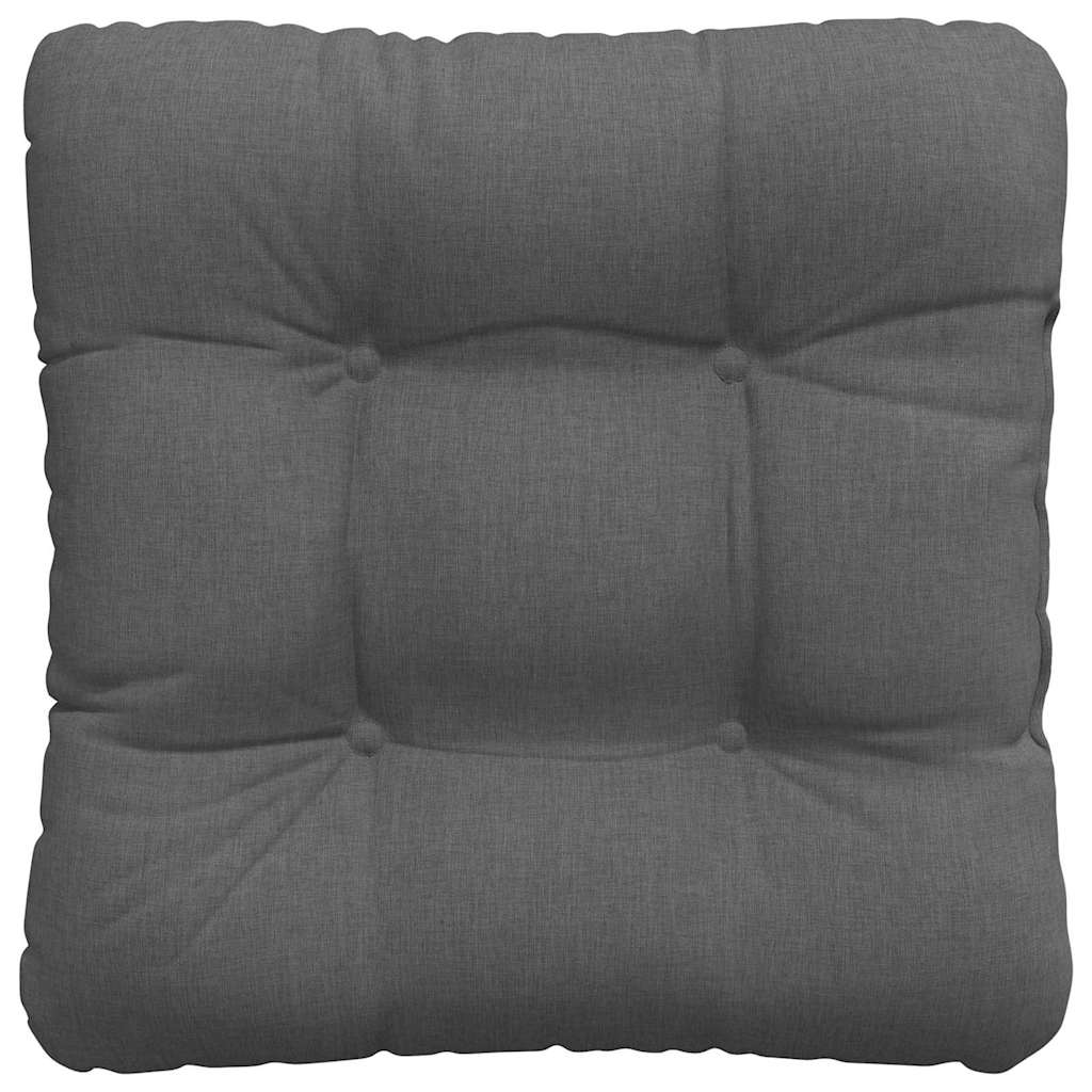 Jastučići za sjedenje 4 pcs Tamno siva 40 x 40 x 12 cm tkanina