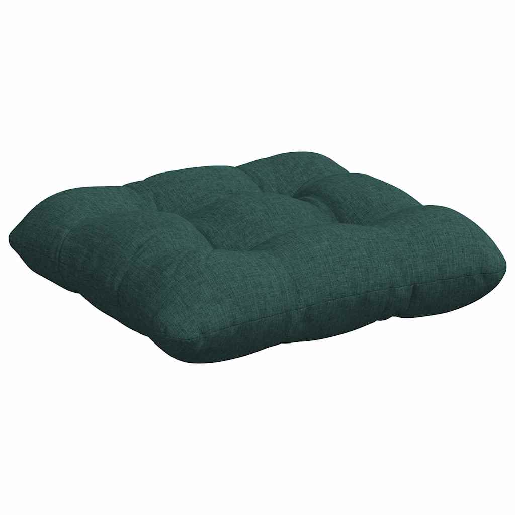 Jastučići za sjedenje 4 pcs Tamnozelena 40 x 40 x 12 cm tkanina