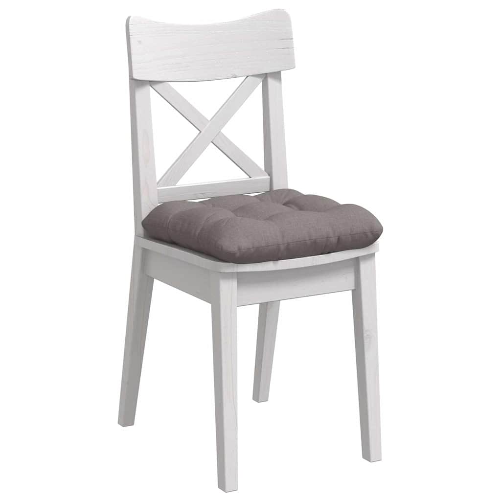 Jastučići za sjedenje 4 pcs Sivo-smeđa 40 x 40 x 12 cm tkanina